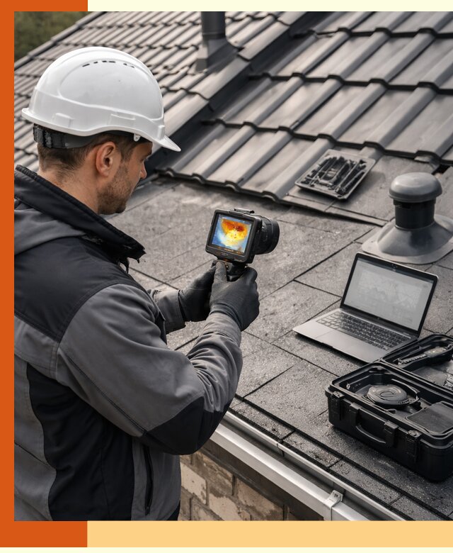 Тепловизионное обследование кровли в Нефтеюганске для выявления дефектов