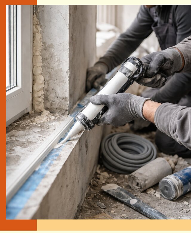 Герметизация стыков и примыканий зданий в Нефтеюганске